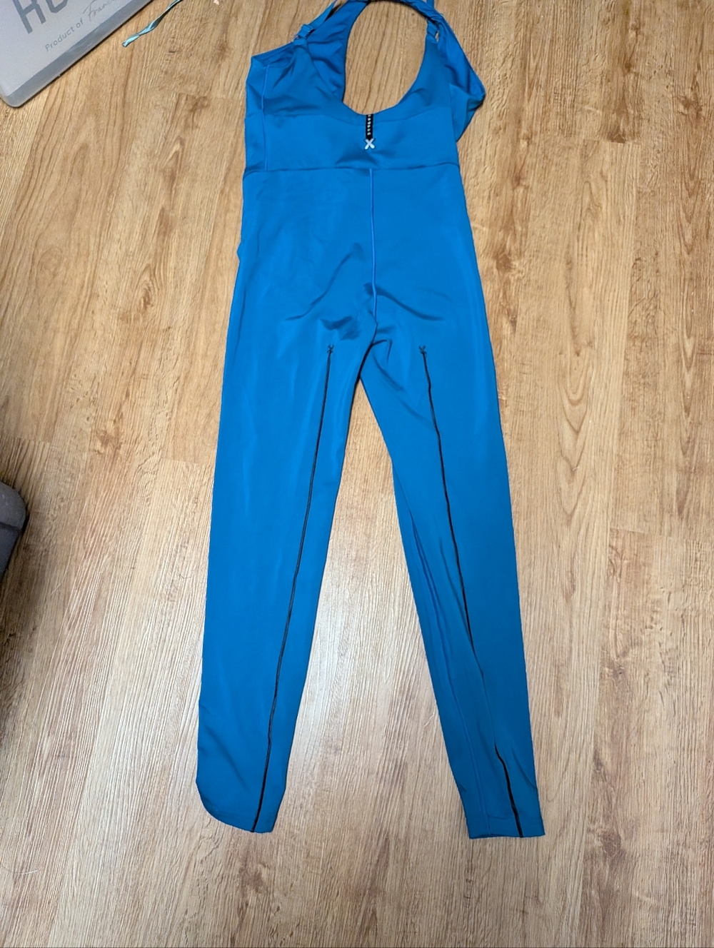 Savage X Fenty Blue Athletic Jumpsuit One Piece Zip Front Activewear Bodysuit